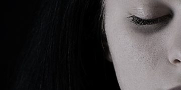 girl, face, closed eyes