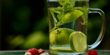 drink, lime, water