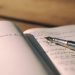notebook, notes, pen
