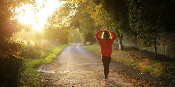 walking, fitness, girl