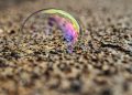 soap bubble, close up, bullet