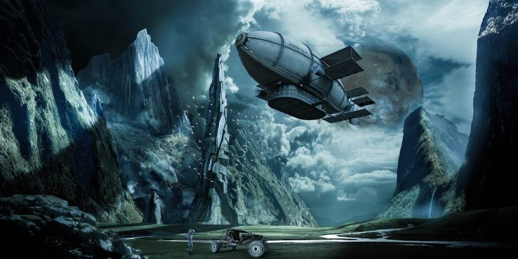 spaceship, nature, ship