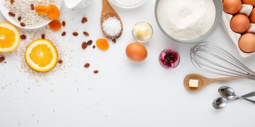 cooking, ingredients, flat lay
