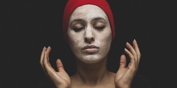 clay mask, woman, skincare