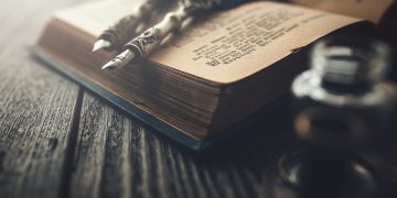 calligraphy, story, ink